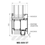 MB-86N Pro rysunek mb 86n st drzwi 2 kopia